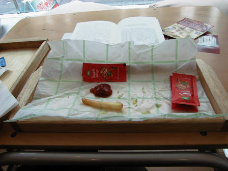 One packet of ketchup